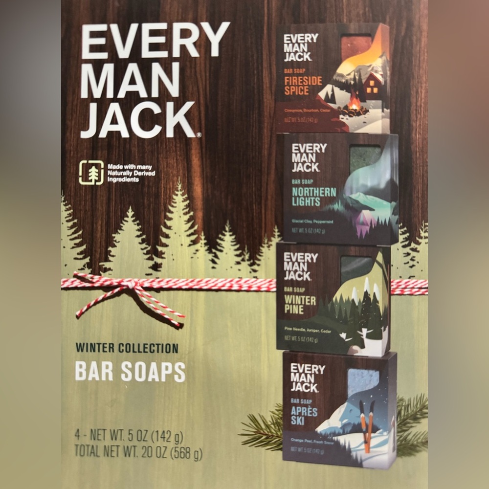 💟Men’s Every Man Jack Bar Soap Limited Collection - 4 Pack